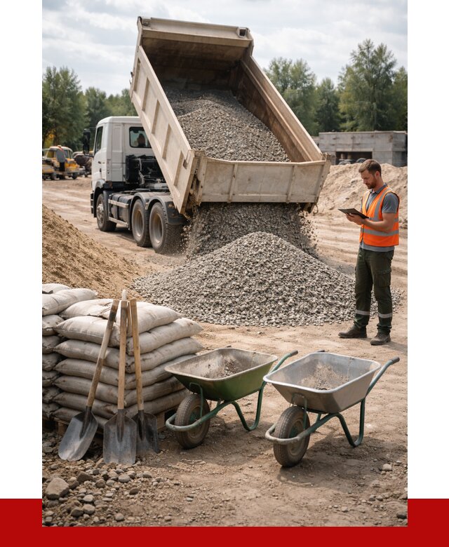 Доставка нерудных материалов в Выксе от 1244 руб. | ПРОНЕРУДВкс