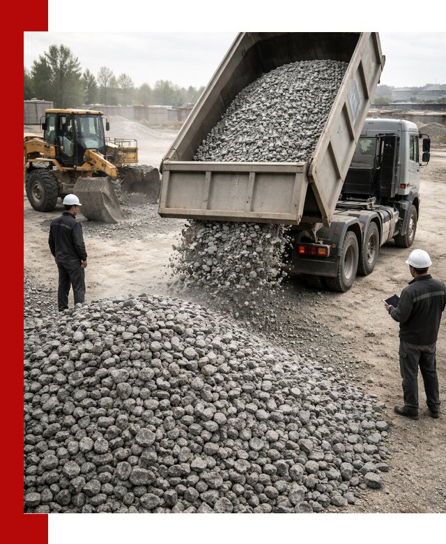 Доставка гранитного щебня фракции 20-40 в Выксе