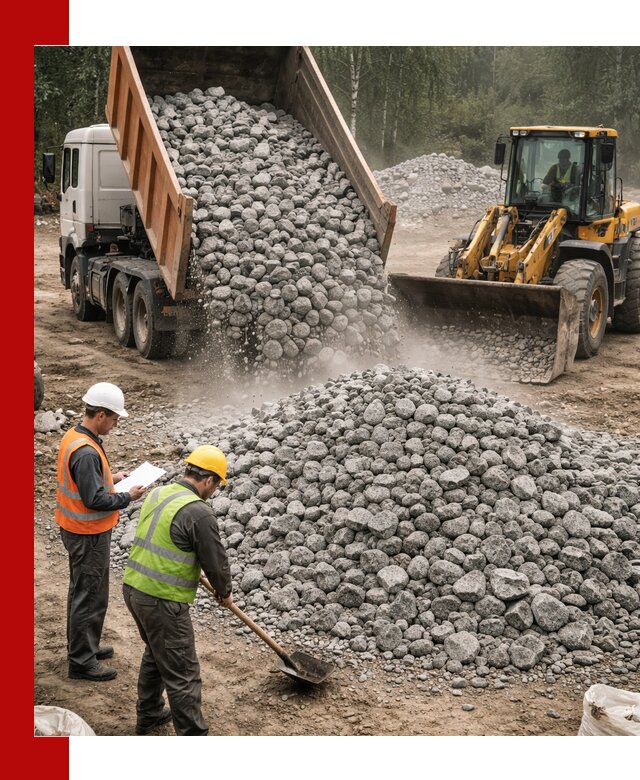 Гранитный щебень фракция 70-150 доставка в Выксе