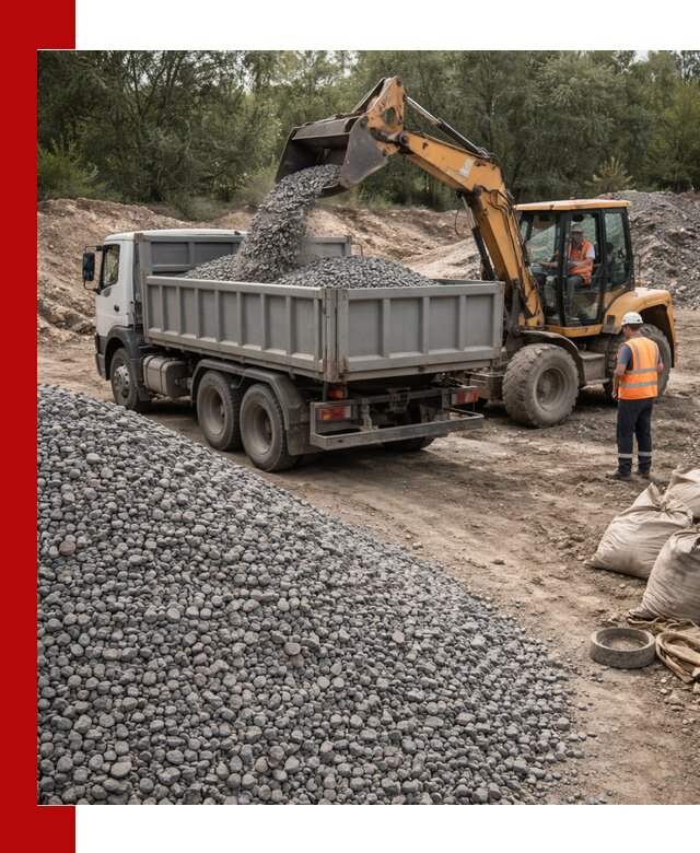 Доставка гравийного щебня в Выксе оптом и в розницу