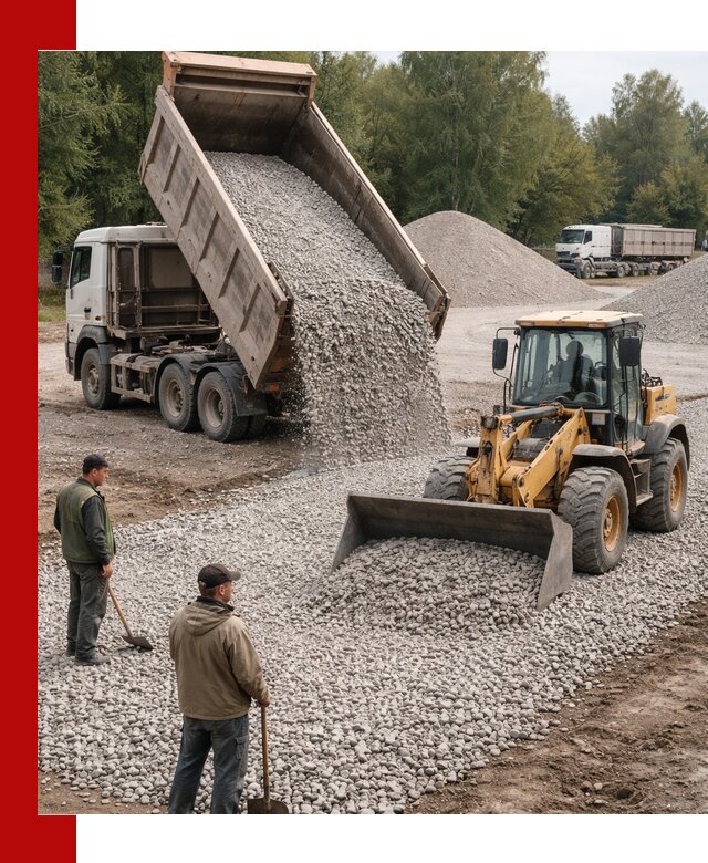 Купить гравийный щебень фракция 20-40 в Выксе с доставкой