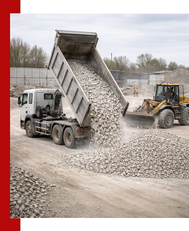 Доставка и продажа известнякового щебня в Выксе