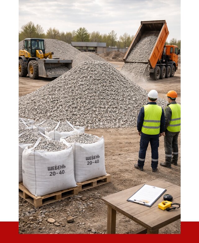 Известняковый щебень 20-40 в Выксе от 2178 р. ПРОНЕРУДВкс