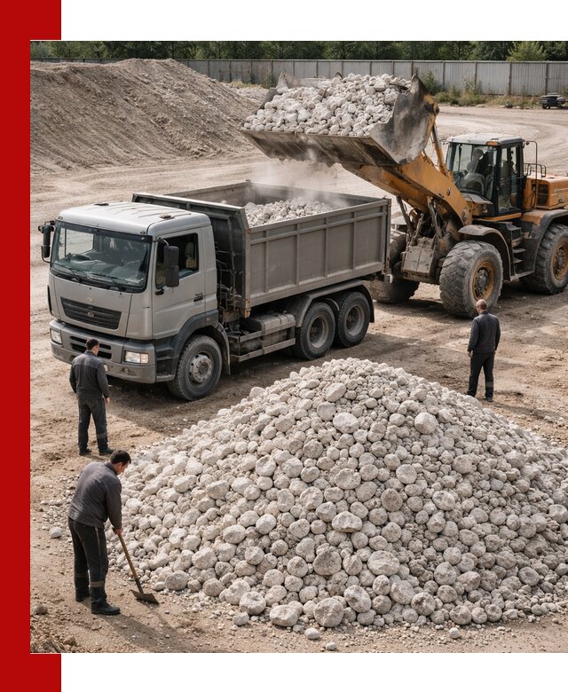 Известняковый щебень фракция 70–150 с доставкой в Выксе