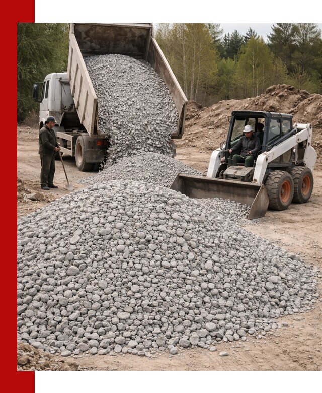Доставка доломитового щебня в Выксе напрямую от карьера