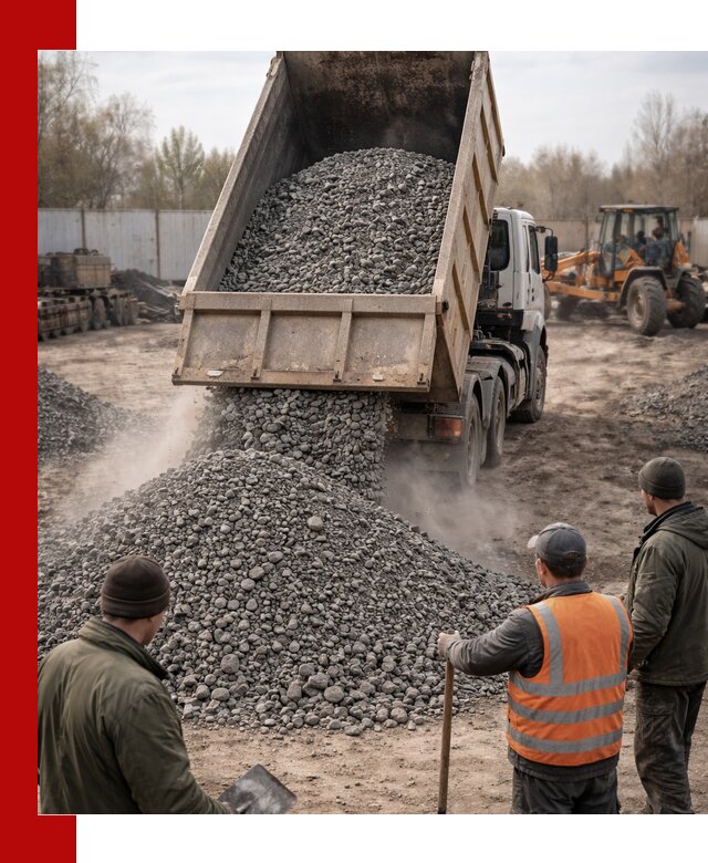 Доставка шлакового щебня в удобные сроки по выгодной цене в Выксе