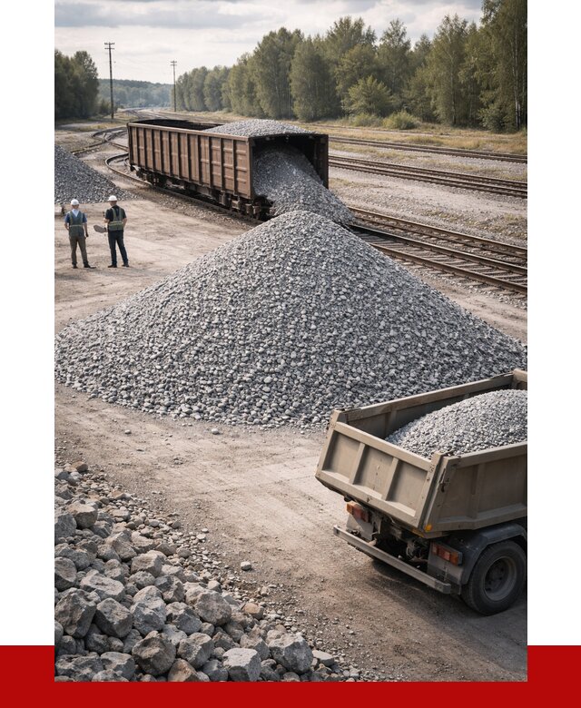 Железнодорожный щебень 20-60 в Выксе от 1763 р. | ПРОНЕРУДВкс