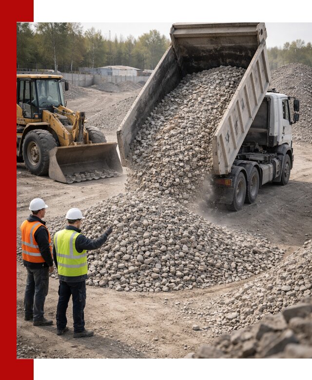 Вторичный щебень фракция 40–70 доставка в Выксе