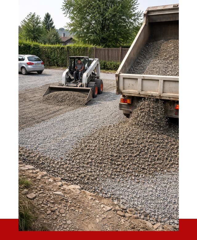 Щебень для парковки в Выксе с доставкой от 1244 р.| ПРОНЕРУДВкс
