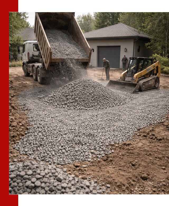 Щебень для парковки в Выксе: доставка и укладка качественного материала