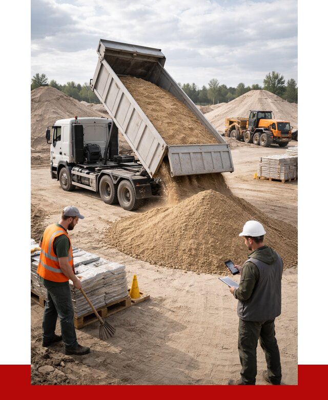 Карьерный песок с доставкой в Выксе от 3733 р. ПРОНЕРУДВкс
