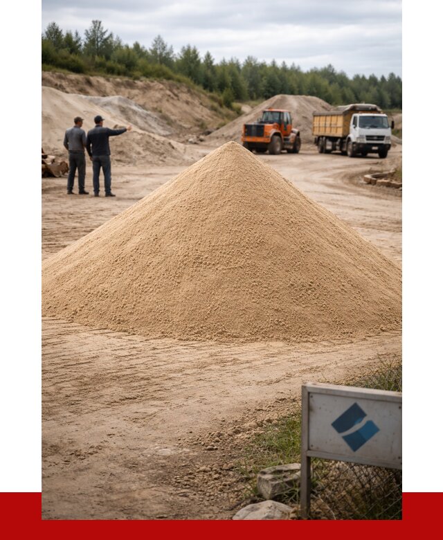 Карьерный песок навалом в Выксе от 1867 р. | ПРОНЕРУДВкс