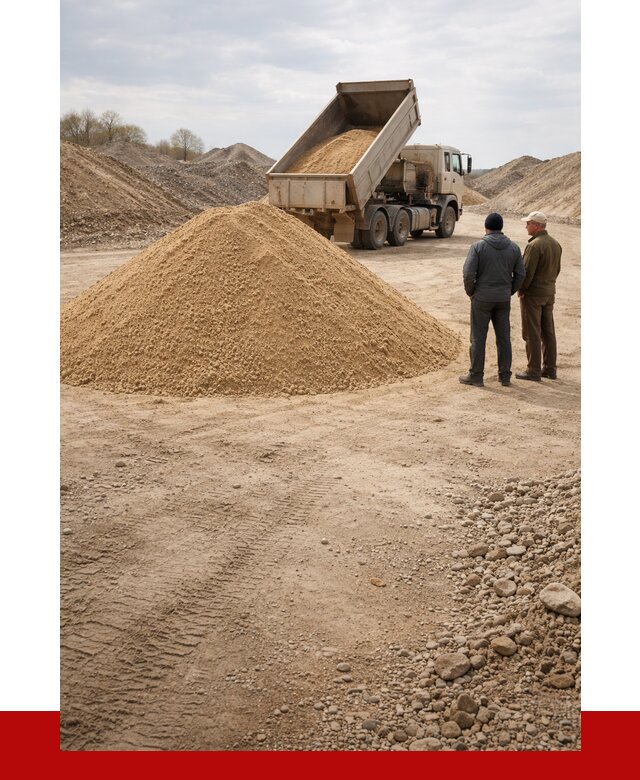 Карьерный песок крупнозернистый в Выксе от 8815 р | ПРОНЕРУДВкс