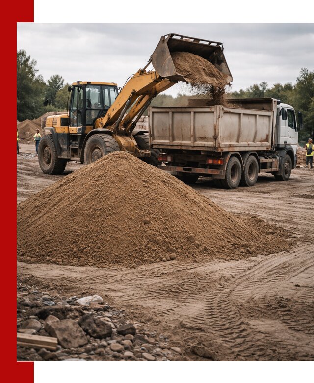 Доставка речного песка навалом в Выксе быстро и выгодно