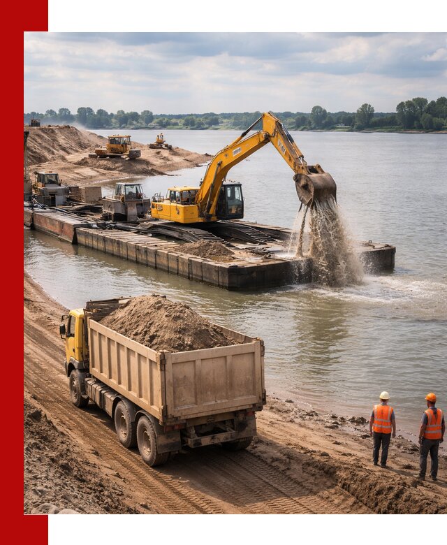 Намывной песок с доставкой в Выксе оптом и в розницу