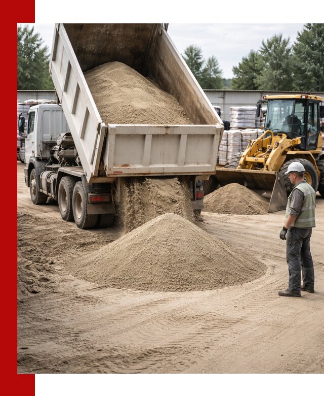 Поставка и доставка песка для бетона в Выксе