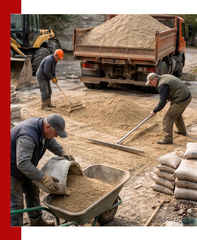 Поставка песка для стяжки в Выксе с быстрой доставкой