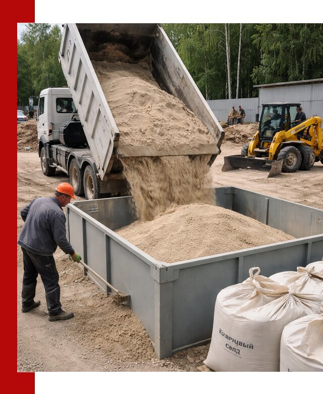 Кварцевый песок для фильтра в Выксе — доставка и качество