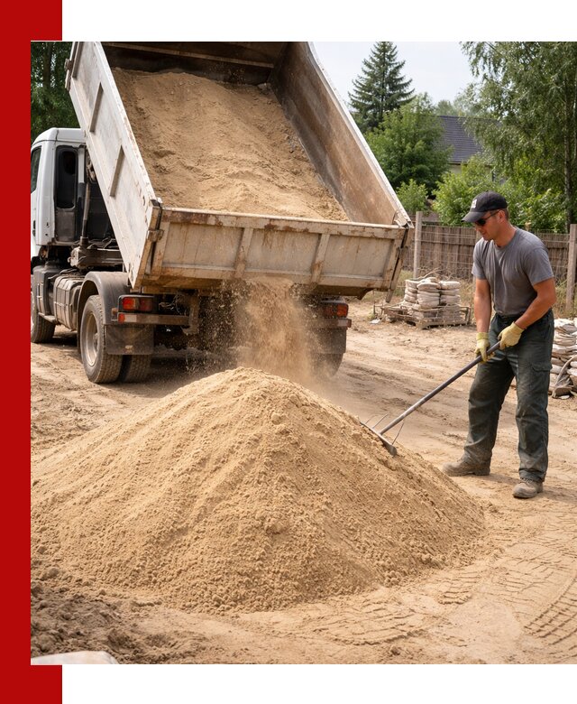 Доставка сухого песка самосвалами в Выксе
