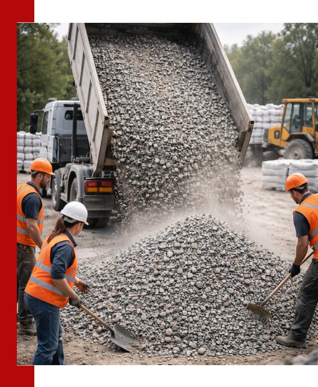 Доставка гравия и камня в Выксе оптом и в розницу