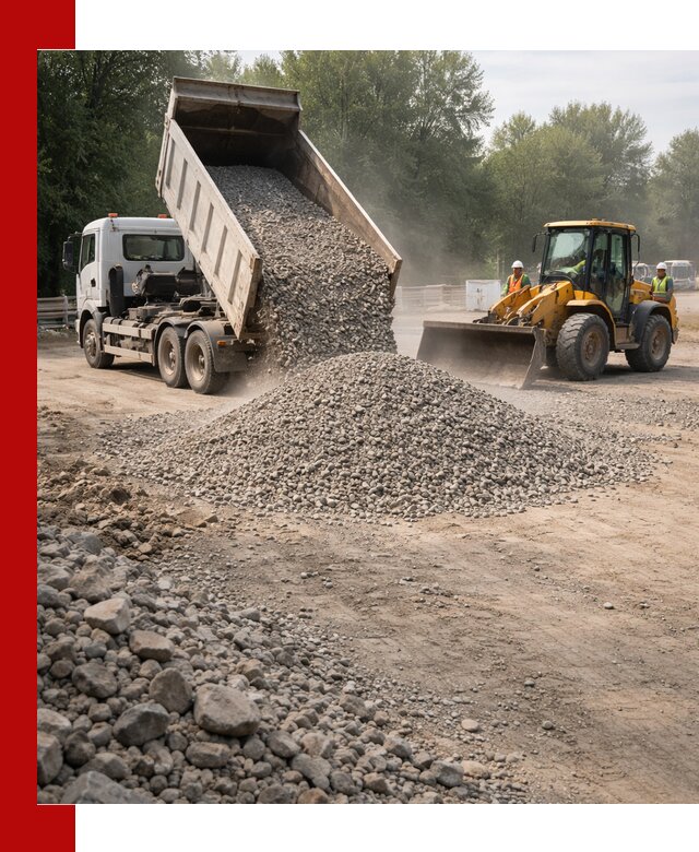 Гравий фракция 5–20 доставка в Выксе оптом и в розницу