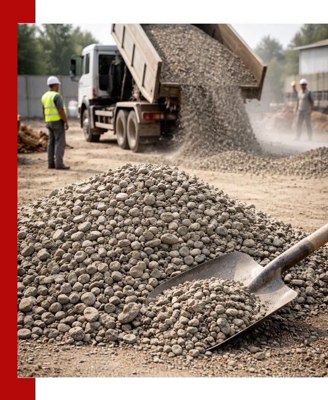 Доставка гравия фракции 20-40 в Выксе с самосвалами