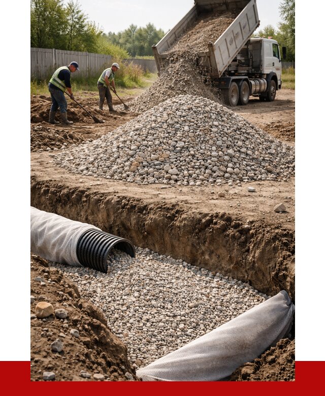 Гравий для дренажа в Выксе от 2281 р., доставка ПРОНЕРУДВкс