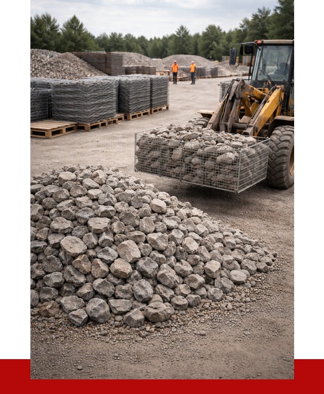 Камень для габионов фракция 70-150 в Выксе от 4355 р. | ПРОНЕРУДВкс