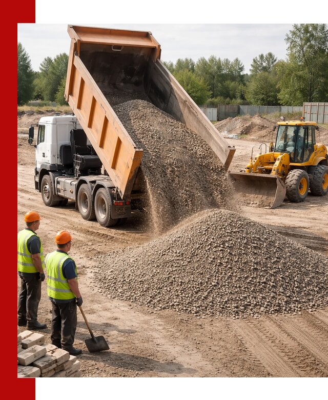 Доставка щебёночно-песчаной смеси ЩПС С7 в Выксе