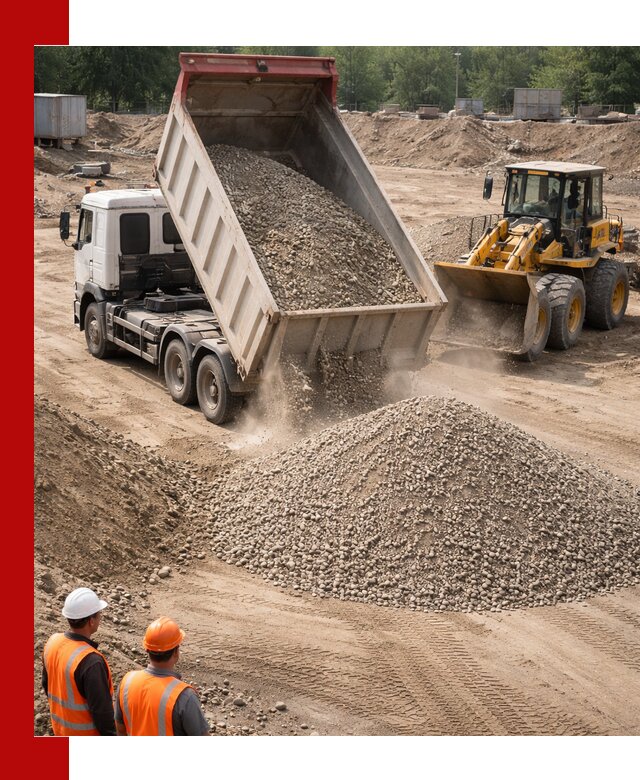 Щебень с песком (ЩГПС С2) с доставкой в Выксе