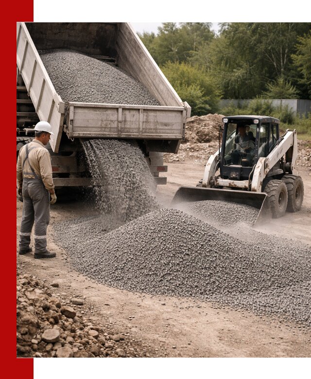 Доставка гравийного отсева 0-5 в Выксе оптом и в розницу