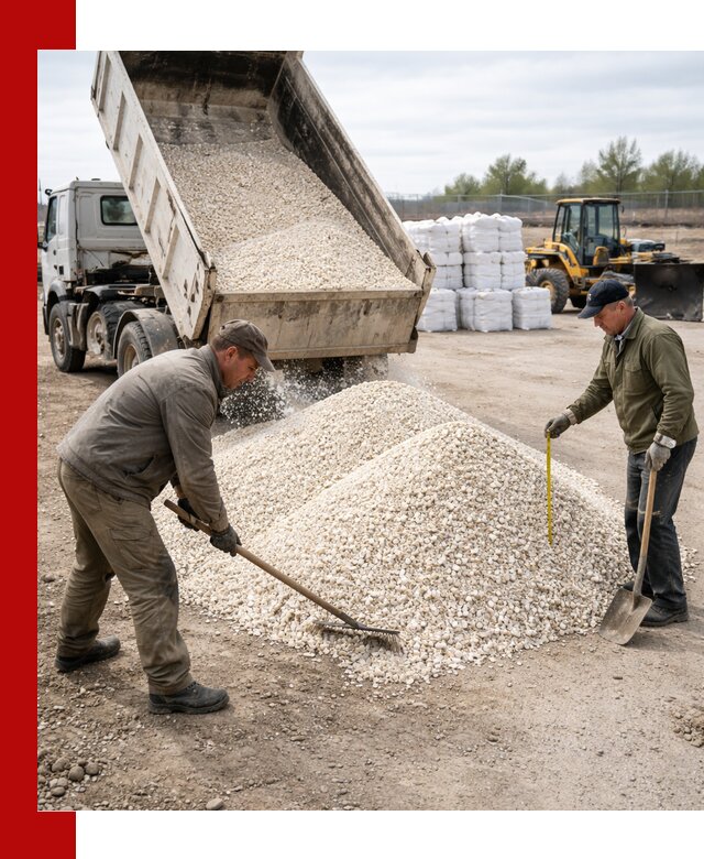 Мраморная крошка с доставкой и разгрузкой в Выксе