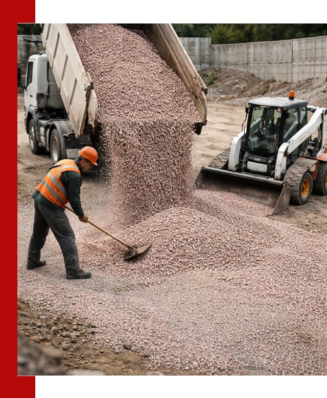 Крошка розовый гранит с доставкой в Выксе от производителя