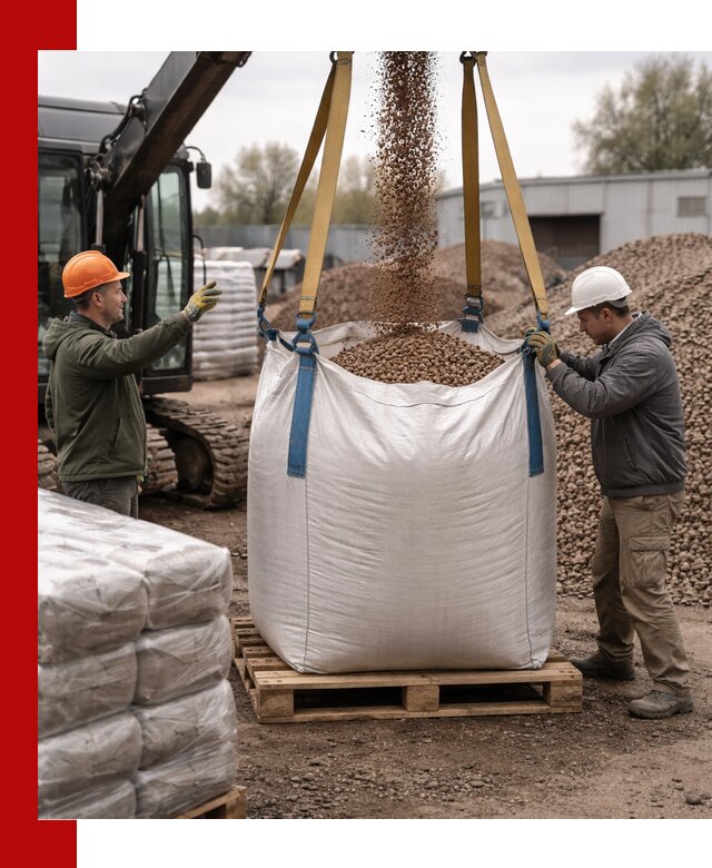 Керамзит в биг-бегах с доставкой в Выксе