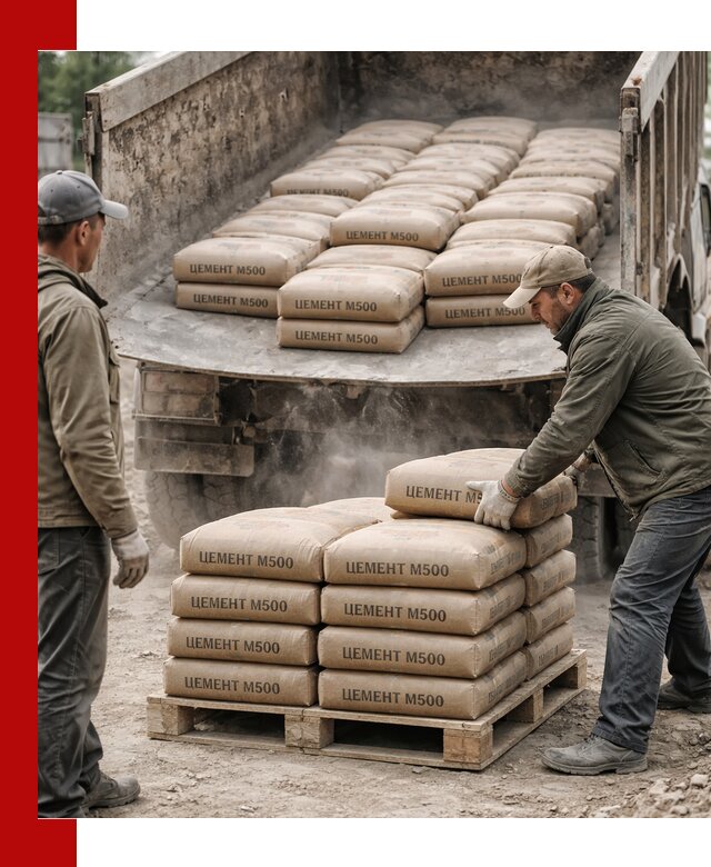 Цемент М500 с доставкой самосвалом в Выксе