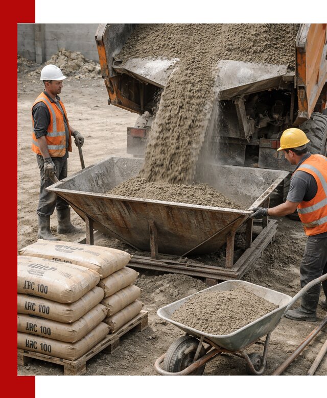 Доставка цементно-песчаной смеси М100 в Выксе