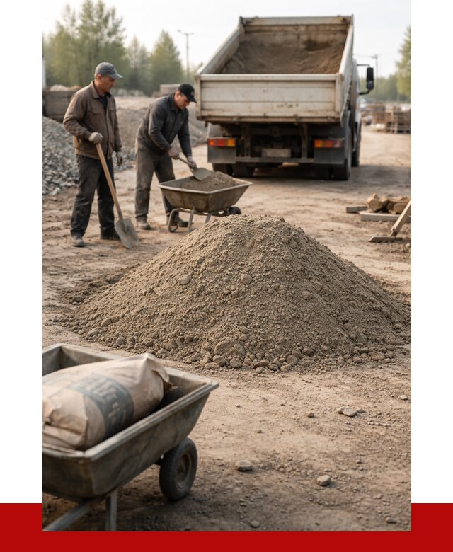 Цементно-песчаная смесь М150 в Выксе от 4874 р. | ПРОНЕРУДВкс