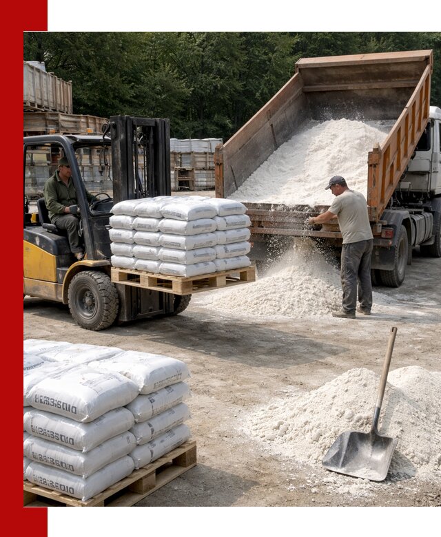 Доставка строительной извести оптом и в розницу в Выксе