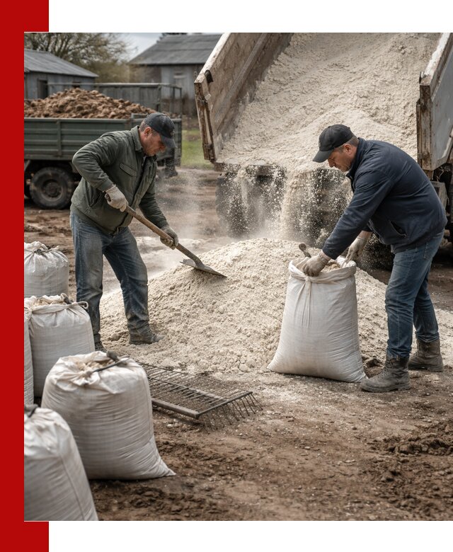 Доставка извести пушонки в Выксе оптом и мелким оптом