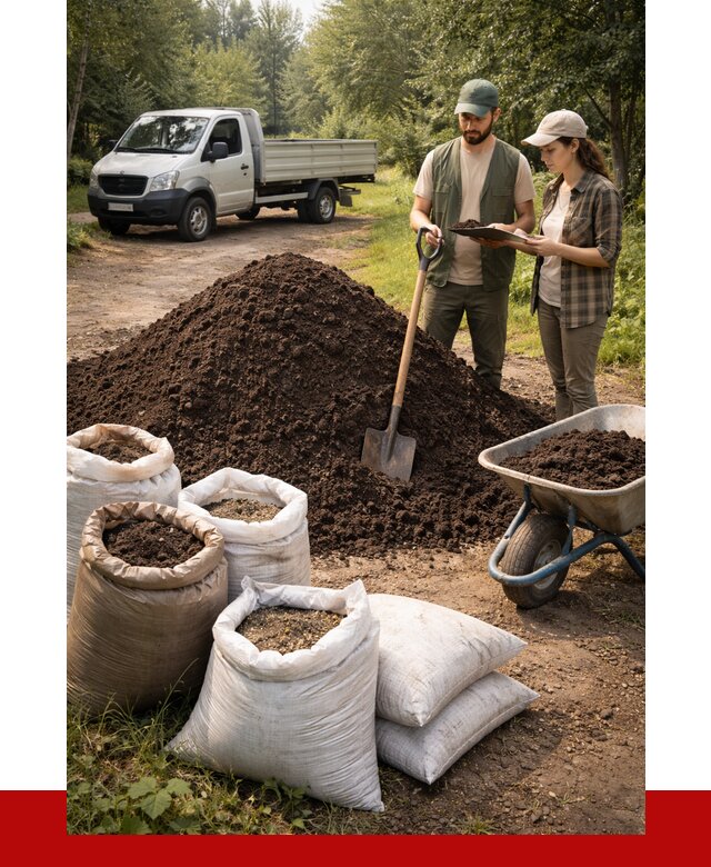 Купить грунт с доставкой в Выксе от 4667 р. за м3 | ПРОНЕРУДВкс