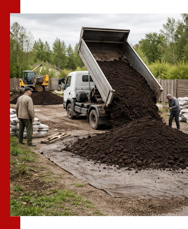 Доставка качественного почвогрунта в Выксе оптом и в розницу