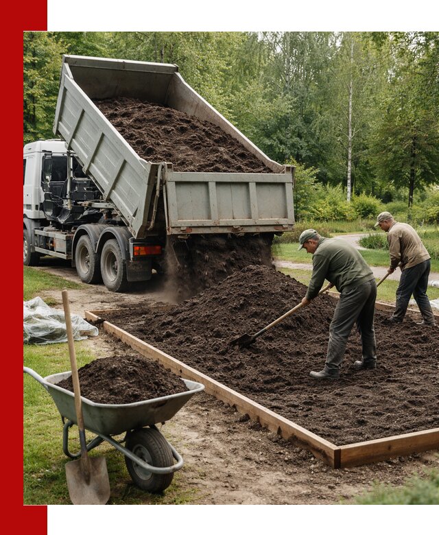 Доставка грунта для озеленения и благоустройства в Выксе
