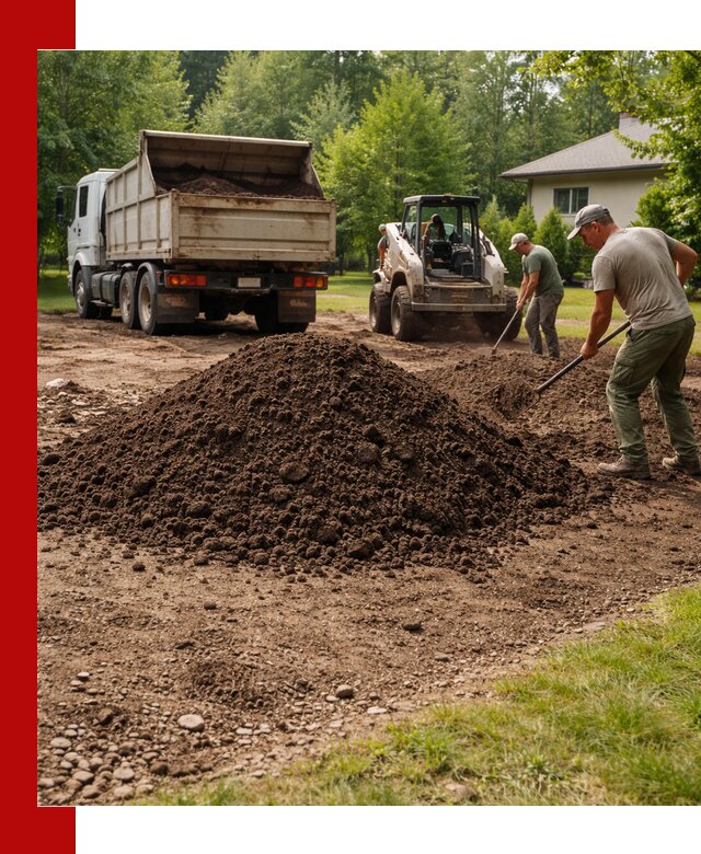 Доставка и укладка грунта для газона в Выксе