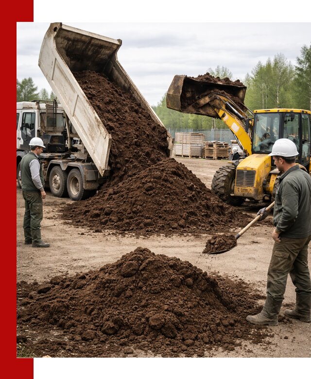 Доставка торфа оптом и в мешках в Выксе