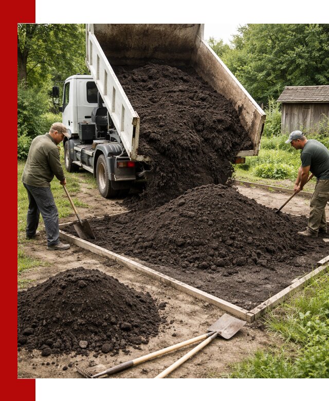 Купить чистый чернозем для огорода с доставкой в Выксе