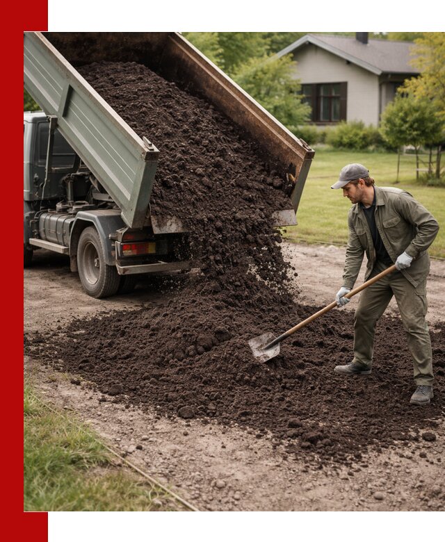 Чернозем для газона с доставкой в Выксе быстро и качественно