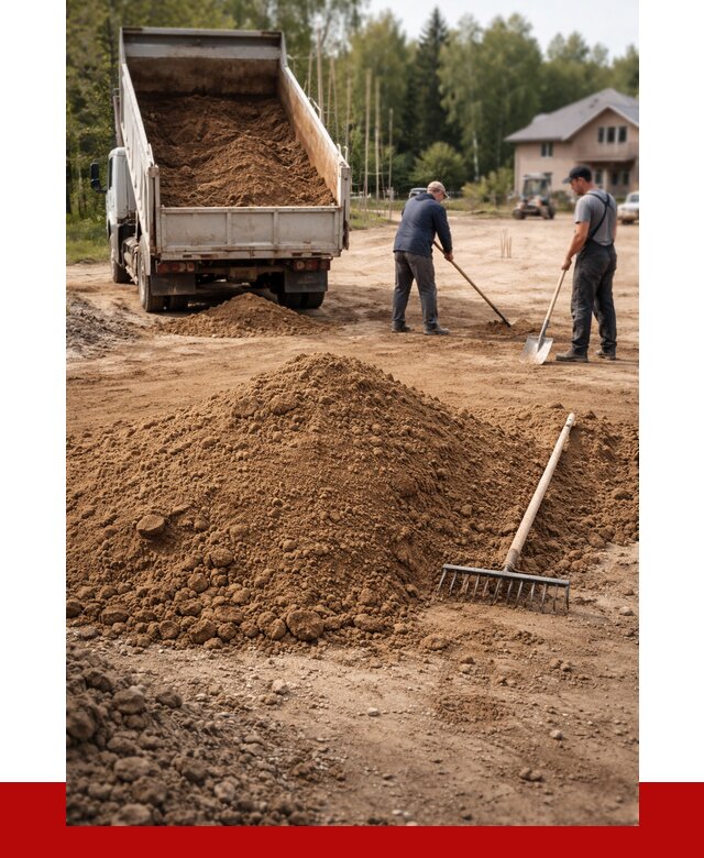 Суглинок для планировки в Выксе с доставкой от 4355 р. | ПРОНЕРУДВкс