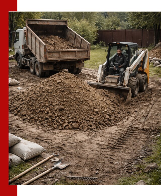 Суглинок для планировки участков в Выксе с доставкой и выгрузкой