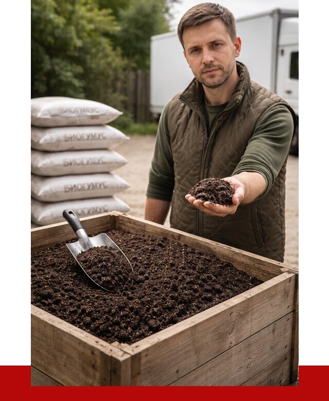 Купить биогумус в Выксе с доставкой от 8815 р. за куб | ПРОНЕРУДВкс