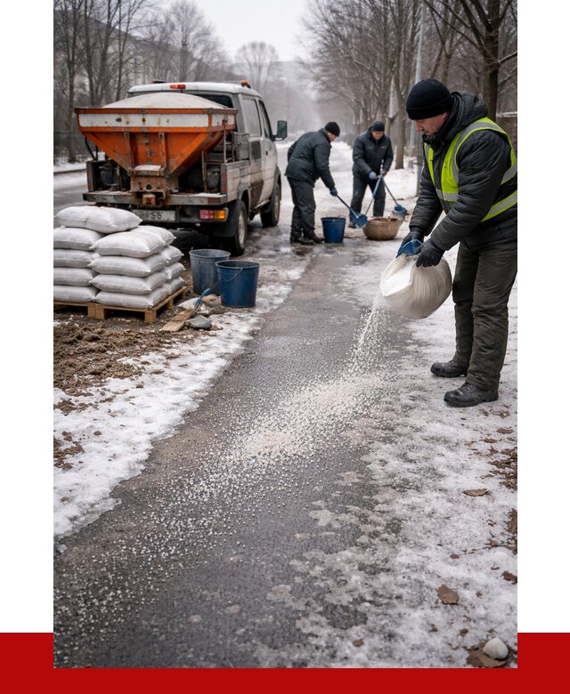 Реагент против гололеда в Выксе с доставкой от 4667 р. | ПРОНЕРУДВкс